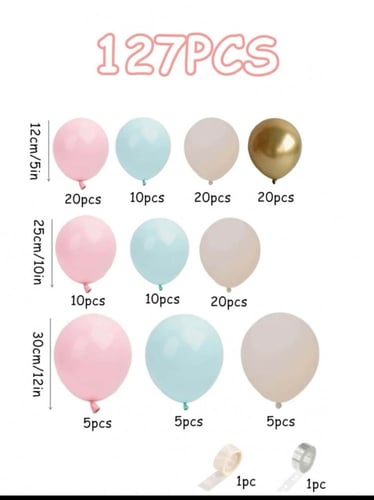 بالونات 127 قطعه