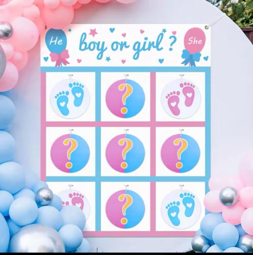 لوحة اكس أو وردي وازرق