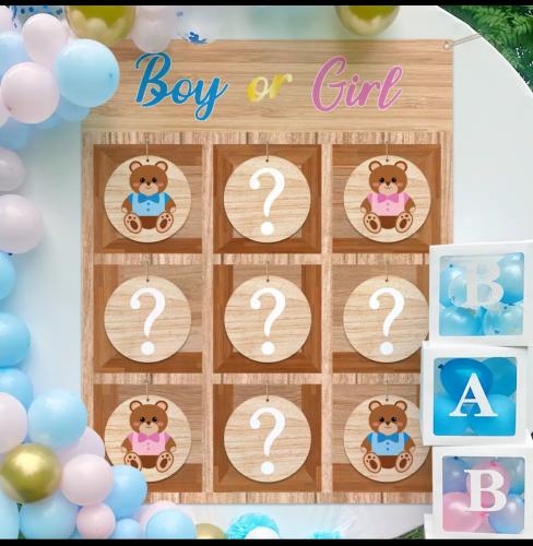 لعبة اكس او (دببة) للاعلان كشف جنس الجنين