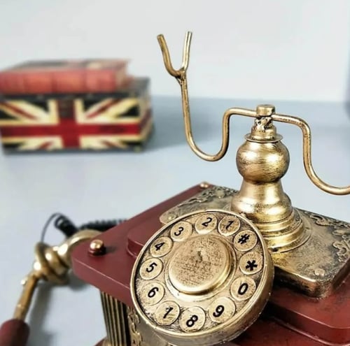 هاتف "أنتيك" ملكي بتصميم فيكتوري فاخر19x25سم