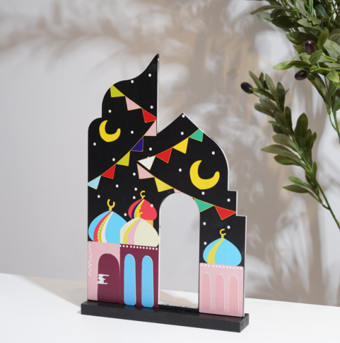 ستاند رمضاني خشبي - بتصميم مساجد وزينة رمضان