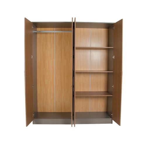 دولاب خشبي بتصميم عصري وأنيق -160x54x200 سم- لون خ...