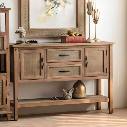 كونسول مدخل خشبي 82*35سم