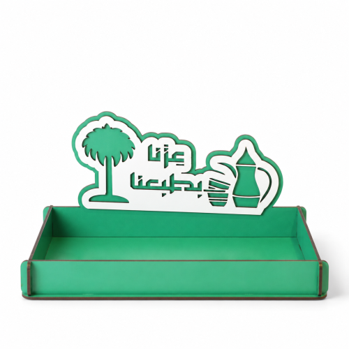ستاند تبسي اليوم الوطني السعودي خشب بعبارة عزنا بط...