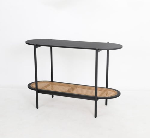 كونسول دورين لون بني x أسود مقاس 75x40x120 سم