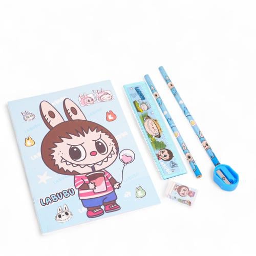 طقم قرطاسية لابوبو 6 في 1 للأطفال