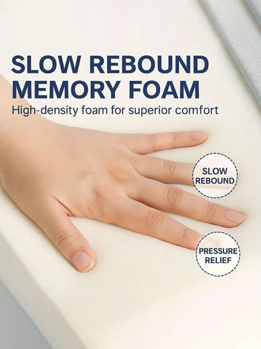 وسادة مقعد من الميموري فوم لون رمادي مقاس 43x38x10...