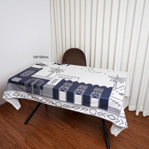 مفرش طاولة رمضاني تراثي مستوحى من الطابع النجدي مق...