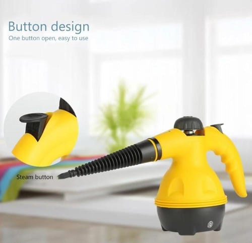جهاز تنظيف بالبخار لون اصفر و اسود - 1000 واط