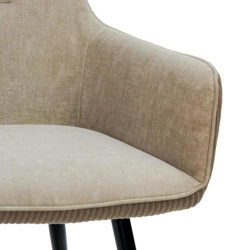 كرسى مفرد بتصميم مميز باللون البيج والبنى مقاس 89x...