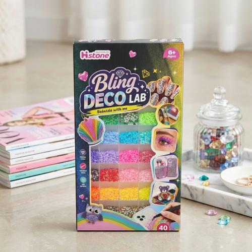 طقم تزيين بالكريستال 40 لون للأطفال Bling Deco Lab...