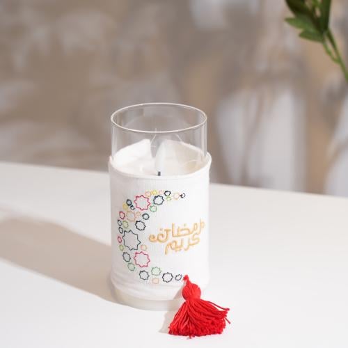 شمعة ليد آمنة بدون لهب للزينة الرمضانية – ارتفاع 1...