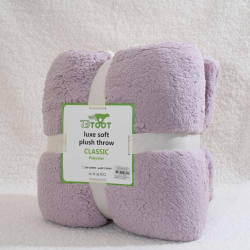 بطانية بتصميم مميز لون بنفسجي مقاس 200x230 سم