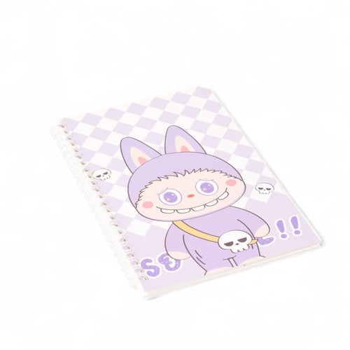 دفتر عربي سلك حلزني بتصميم شخصية لابوبو – 60 ورقة...