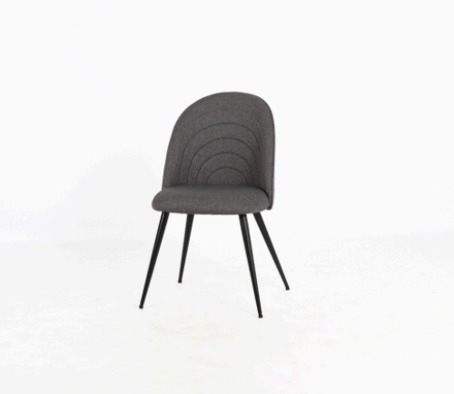 كرسي مودرن بتصميم أنيق بلون رمادي