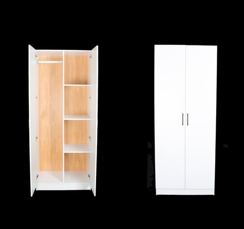 دولاب خشبي بتصميم عصري وأنيق -80x54x200 سم- لون اب...