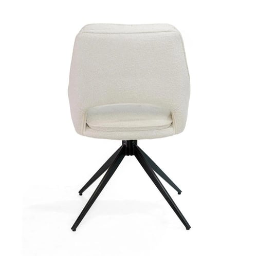 كرسى مفرد بتصميم مميز باللون البيج مقاس 89x45x45 س...