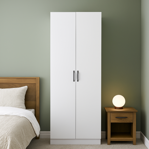 دولاب خشبي بتصميم عصري وأنيق -80x54x200 سم- لون اب...