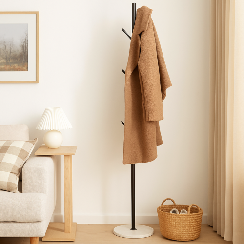 علاقه ملابس ستاند معدن بتصميم عصري لون أسود مقاس 1...