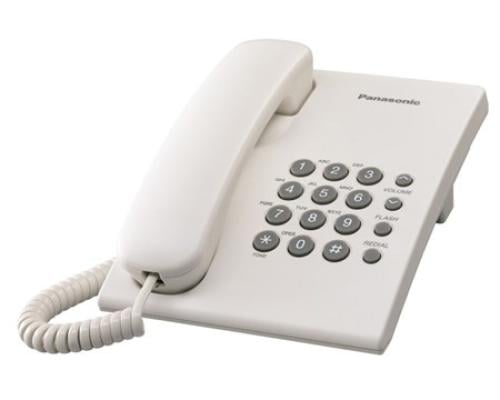 تليفون أرضي من باناسونيك لون ابيض - KX-TS500MX