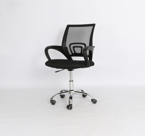 كرسي مكتب مريح متحرك تصميم عصري لون اسود