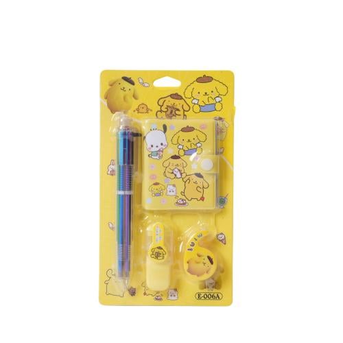 مجموعة أدوات مكتبية صغيرة للأطفال 4 في 1 بتصميم بو...