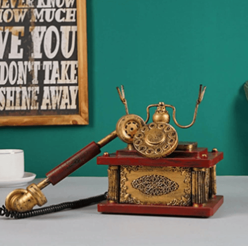 هاتف "أنتيك" ملكي بتصميم فيكتوري فاخر19x25سم