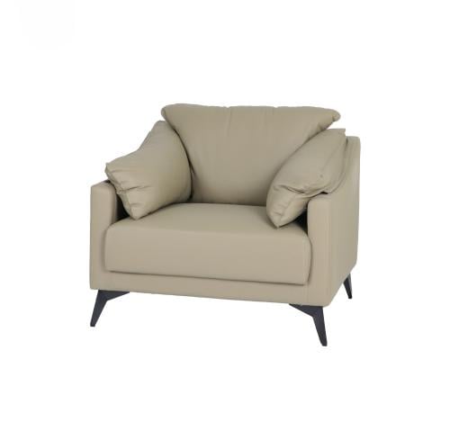 كرسي بتصميم عصري باللون الرمادي