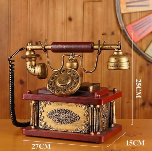 هاتف "أنتيك" ملكي بتصميم فيكتوري فاخر19x25سم