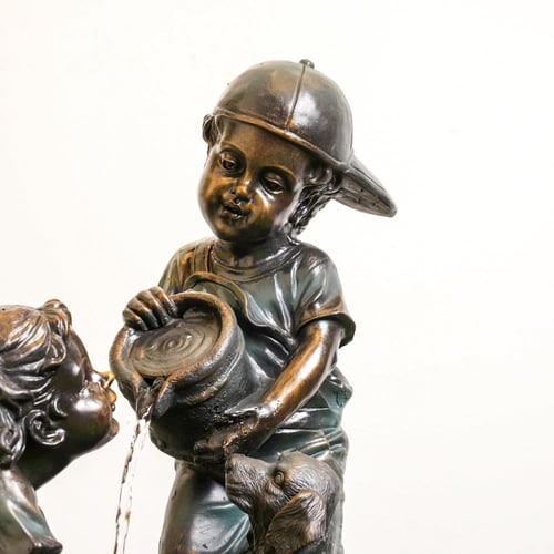 نافورة مياة بتصميم أطفال صغار مقاس 70x50x30 سم