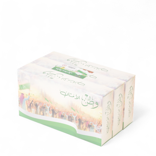 مناديل بتصميم اليوم الوطني - 3 قطع