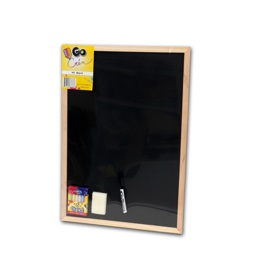 سبورة سوداء و قلم وممحاة للتعلم والرسم والتخطيط لل...