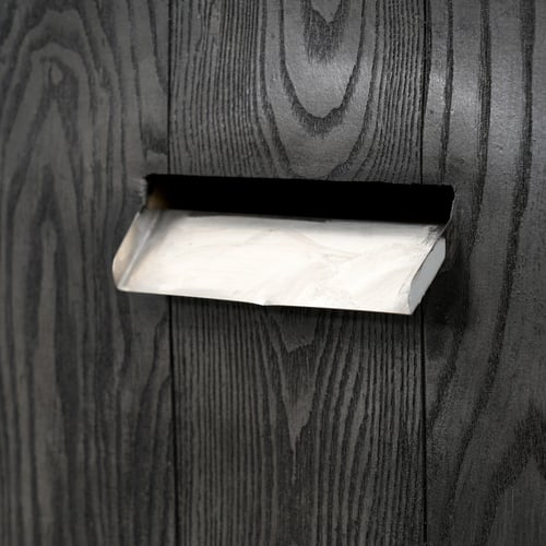 نافورة بتصميم عصري لون اسود مقاس 77x35 سم