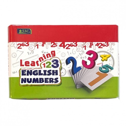 كروت تعلم الأرقام الانجليزية - 11 × 8 سم