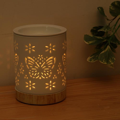 فواحة ديكورية للزيوت العطرية مزخرفة بنقوش على شكل...