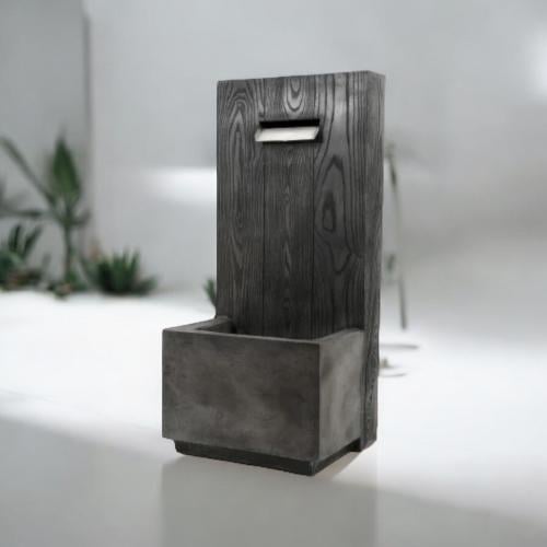 نافورة بتصميم عصري لون اسود مقاس 77x35 سم