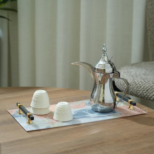 صينية تقديم اكريلك بتصميم مميز بالوان متعددة مقاس...