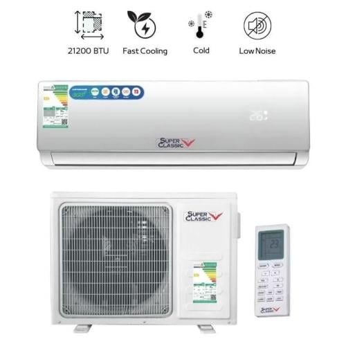 مكيف سبليت بقوة 21,200 وحدة تبريد لون أبيض مقاس 11...