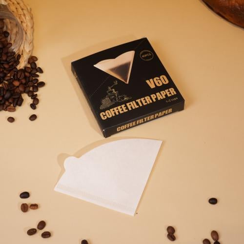 فلتر ورق لترشيح القهوة لون ابيض 2-1 كوب - 40 حبة