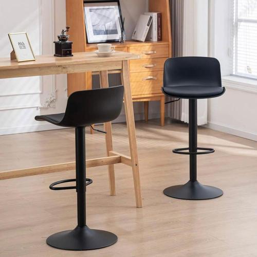 كرسي بار معدن لون أسود مقاس 103x30 سم