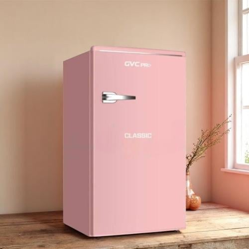 ثلاجة كلاسك جي في سي برو سعة 86 لتر لون وردي - GVR...