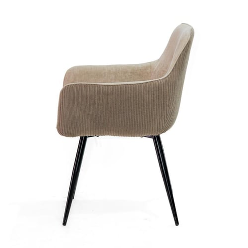 كرسى مفرد بتصميم مميز باللون البيج والبنى مقاس 89x...