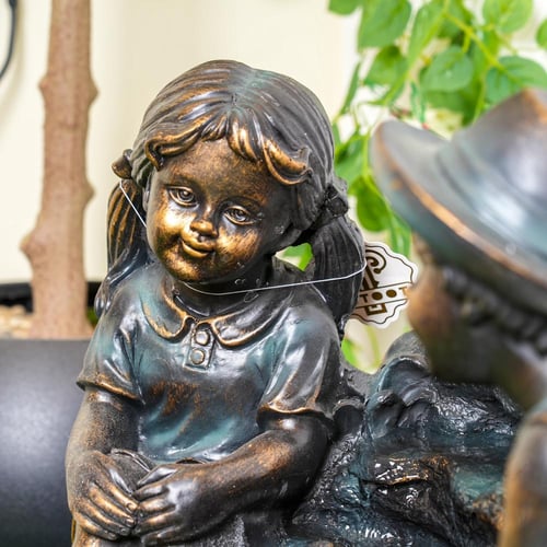 نافورة مياة بتصميم أطفال صغار مقاس 46x60 سم