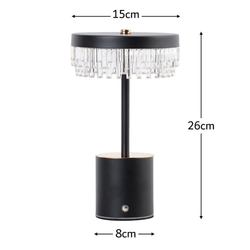 مصباح كهربائي يو اس بي اسود يعمل باللمس – 3 الوان...