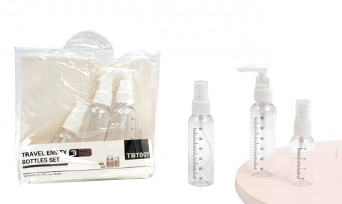 طقم بخاخ منظم للرحلات 3 حبة ( 3 زجاجات متنوعة 60 و...