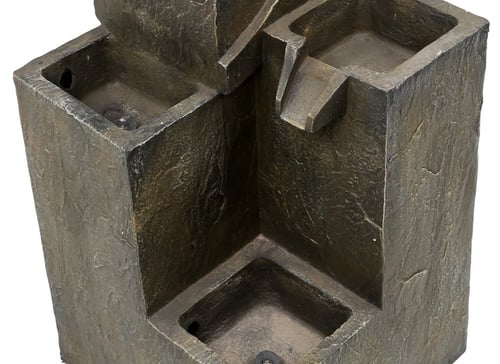 نافورة مياة مكونة من طبقات بشكل صخري مقاس 30×85 سم