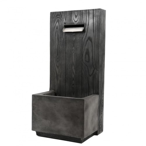 نافورة بتصميم عصري لون اسود مقاس 77x35 سم