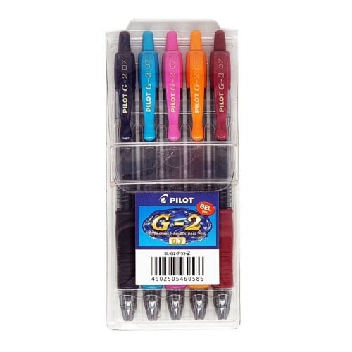 طقم اقلام حبر جي تو 5 اقلام - 0.7 مم