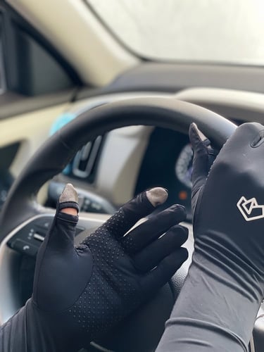 قفازات قيادة - لون اسود
