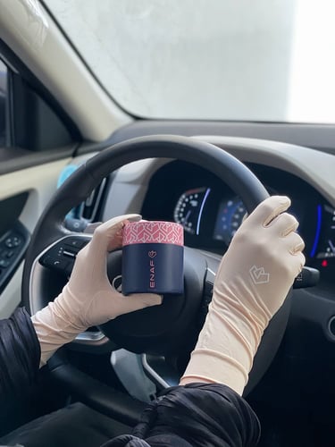 قفازات قيادة - لون بيج